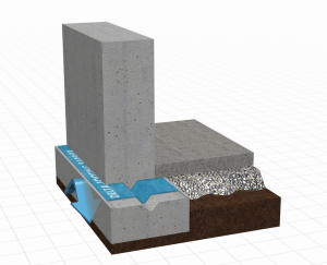 capillary break footing membrane